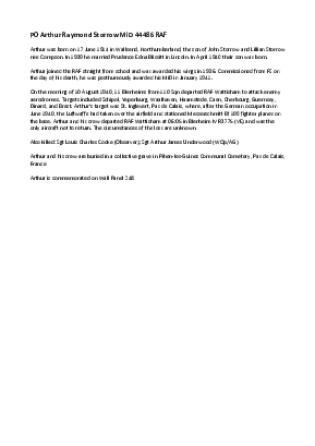 A preview of a PDF biography for Storrow, Arthur Raymond